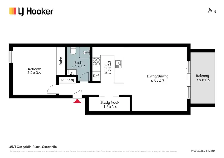 Floorplan of Homely apartment listing, 35/1 Gungahlin Place, Gungahlin ACT 2912