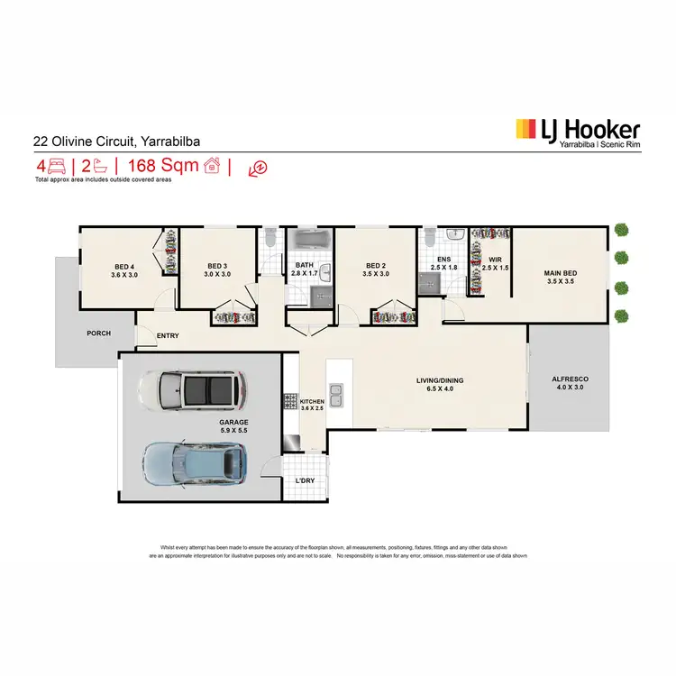 Floorplan of Homely house listing, 22 Olivine Circuit, Yarrabilba QLD 4207