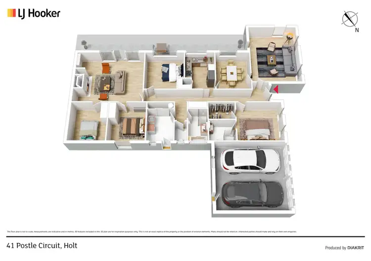 Floorplan of Homely house listing, 41 Postle Circuit, Holt ACT 2615