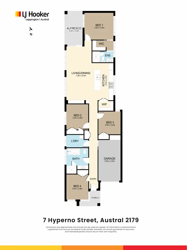 Floorplan of Homely house listing, 3 Hyperno Street, Austral NSW 2179