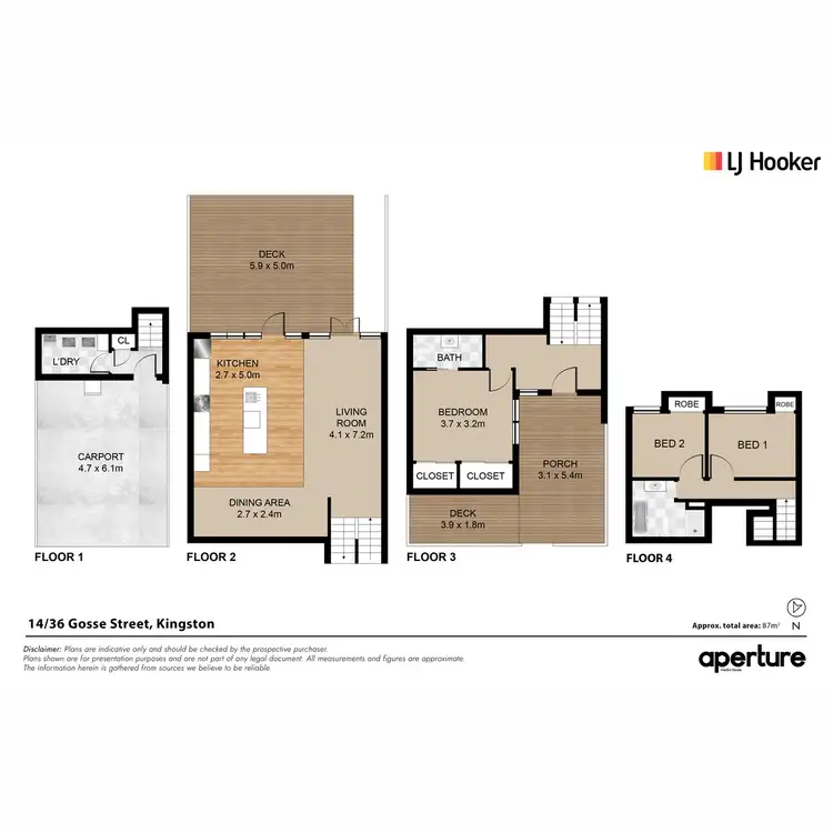 Floorplan of Homely townhouse listing, 14/36 Gosse Street, Kingston ACT 2604