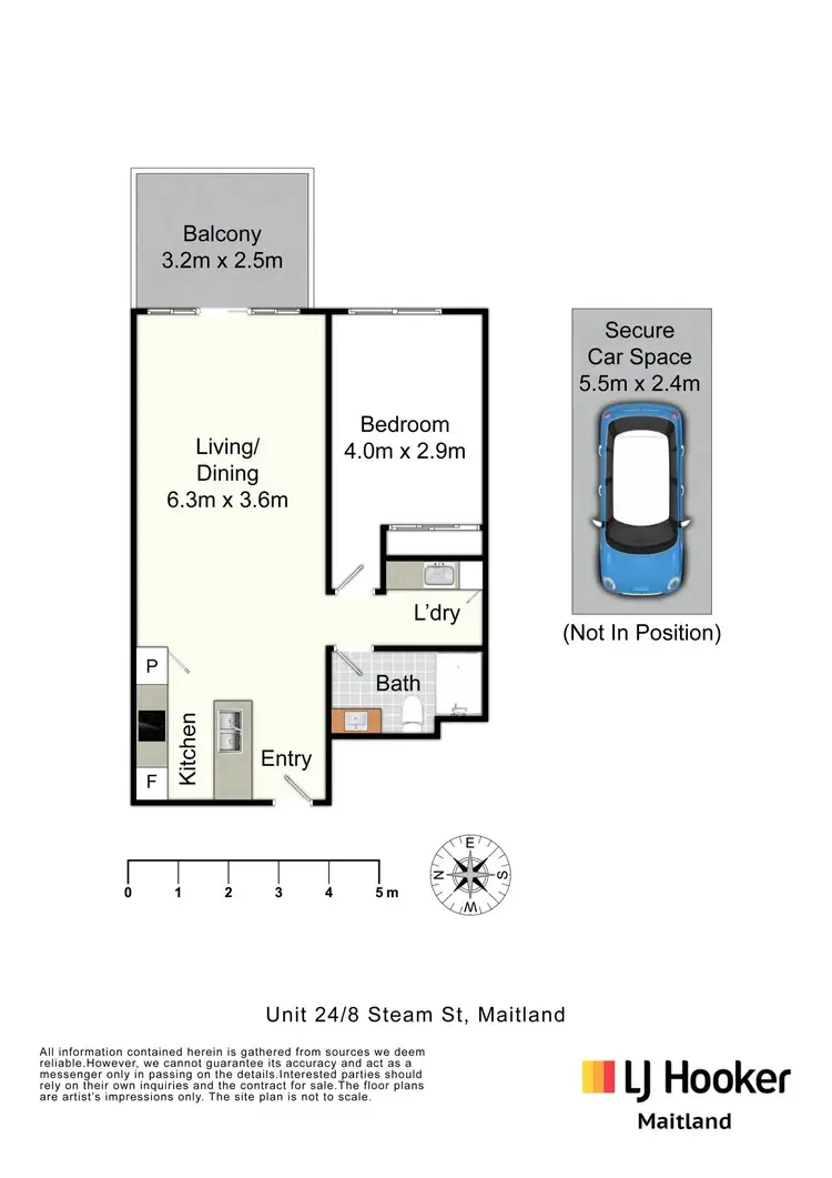 Floorplan of Homely unit listing, 24/8 Steam Street, Maitland NSW 2320