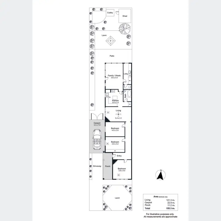 Floorplan of Homely house listing, 22A Cowra Street, Mile End SA 5031