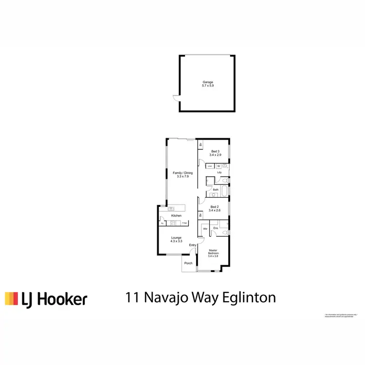 Floorplan of Homely house listing, 11 Navajo Way, Eglinton WA 6034