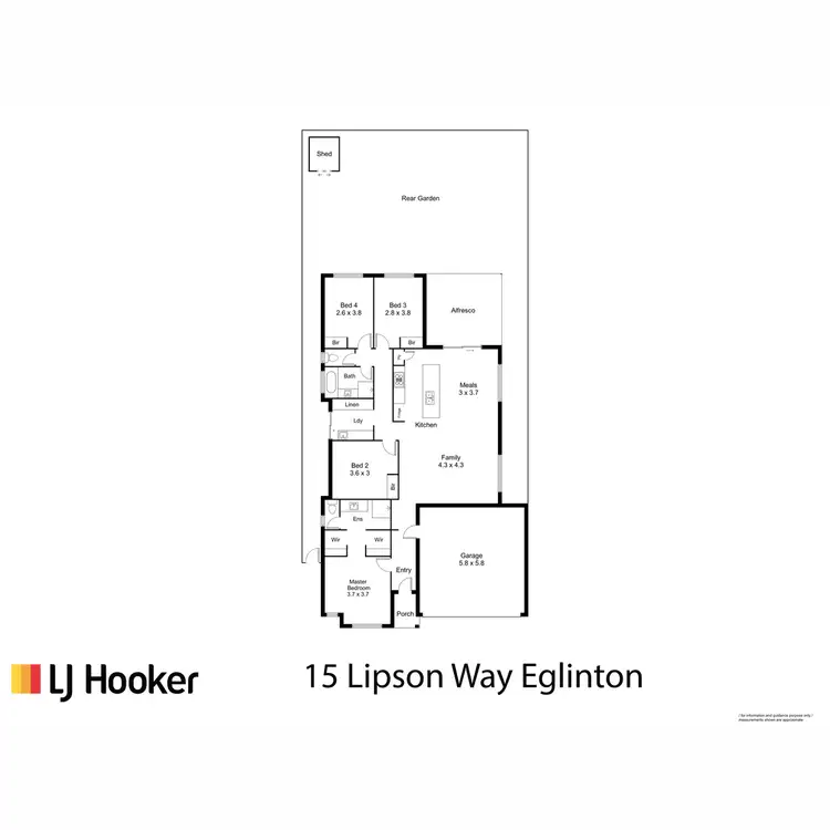 Floorplan of Homely house listing, 15 Lipson Way, Eglinton WA 6034