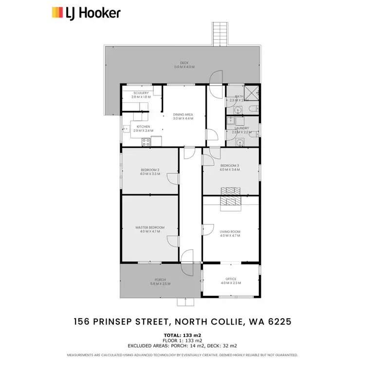 Floorplan of Homely house listing, 156 Prinsep Street, Collie WA 6225