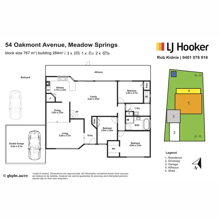 Floorplan of Homely house listing, 54 Oakmont Avenue, Meadow Springs WA 6210