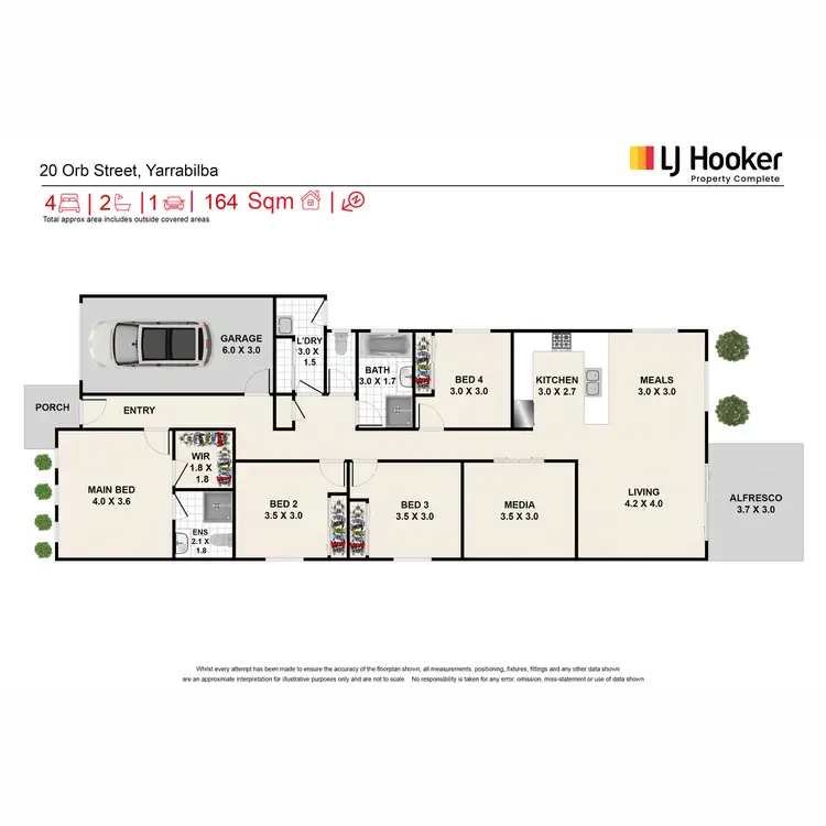 Floorplan of Homely house listing, 20 Orb Street, Yarrabilba QLD 4207