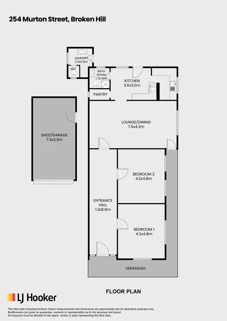 Floorplan of Homely house listing, 254 Murton Street, Broken Hill NSW 2880