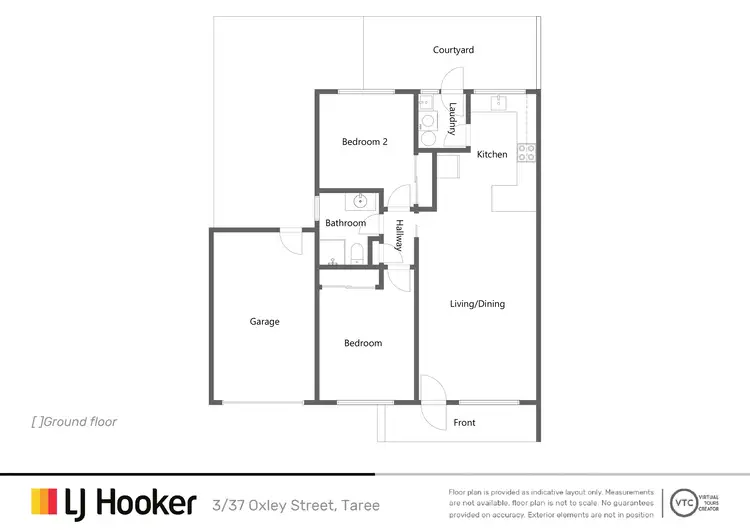 Floorplan of Homely unit listing, 3/37 Oxley Street, Taree NSW 2430