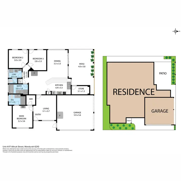 Floorplan of Homely unit listing, 4/17 Allnutt Street, Mandurah WA 6210