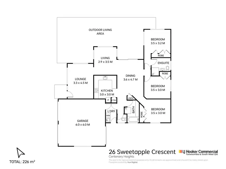 Floorplan of Homely house listing, 26 Sweetapple Crescent, Centenary Heights QLD 4350