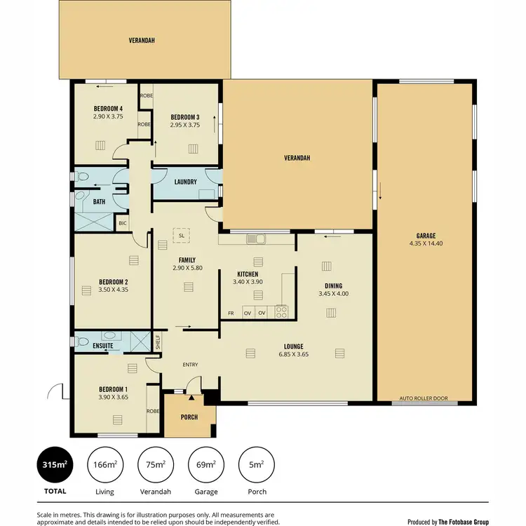 Floorplan of Homely house listing, 39 Saturn Crescent, Modbury North SA 5092