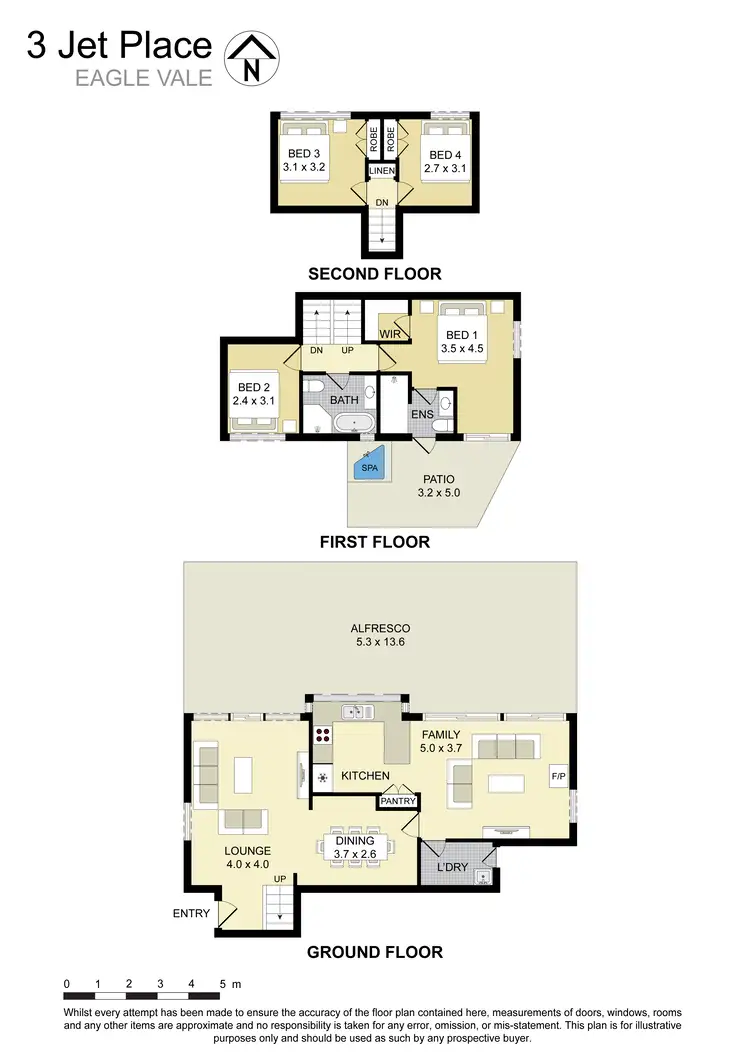 Floorplan of Homely house listing, 3 Jet Place, Eagle Vale NSW 2558