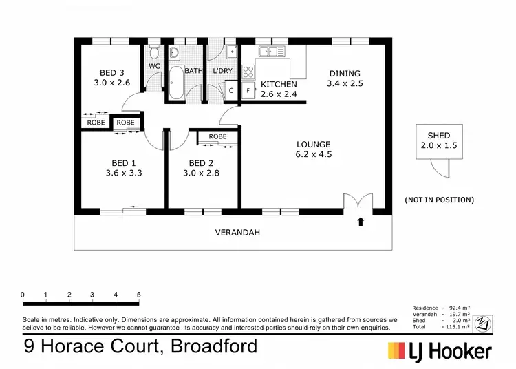 Floorplan of Homely house listing, 9 Horace Court, Broadford VIC 3658