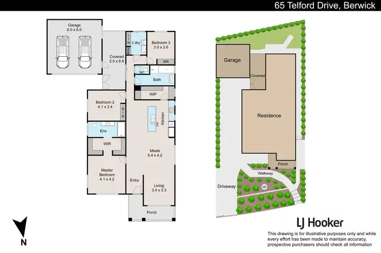 Floorplan of Homely house listing, 65 Telford Drive, Berwick VIC 3806