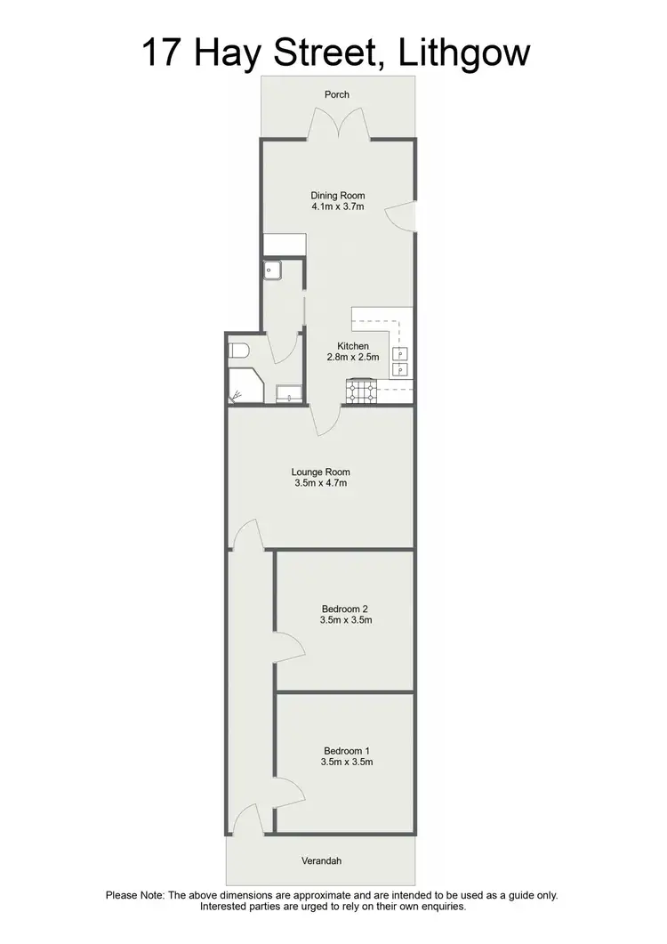 Floorplan of Homely house listing, 17 Hay Street, Lithgow NSW 2790