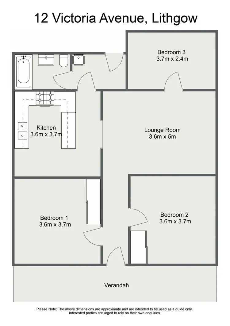 Floorplan of Homely house listing, 12 Victoria Avenue, Lithgow NSW 2790
