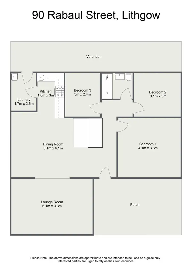 Floorplan of Homely house listing, 90 Rabaul Street, Lithgow NSW 2790