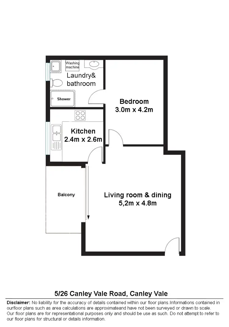 Floorplan of Homely unit listing, 5/26 Canley Vale Rd, Canley Vale NSW 2166
