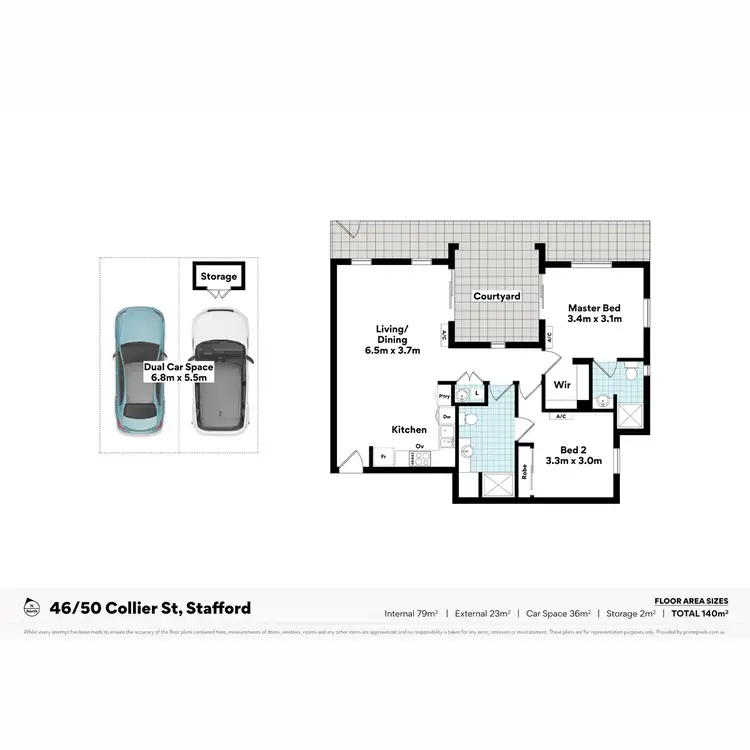 Floorplan of Homely apartment listing, 46/50 Collier Street, Stafford QLD 4053