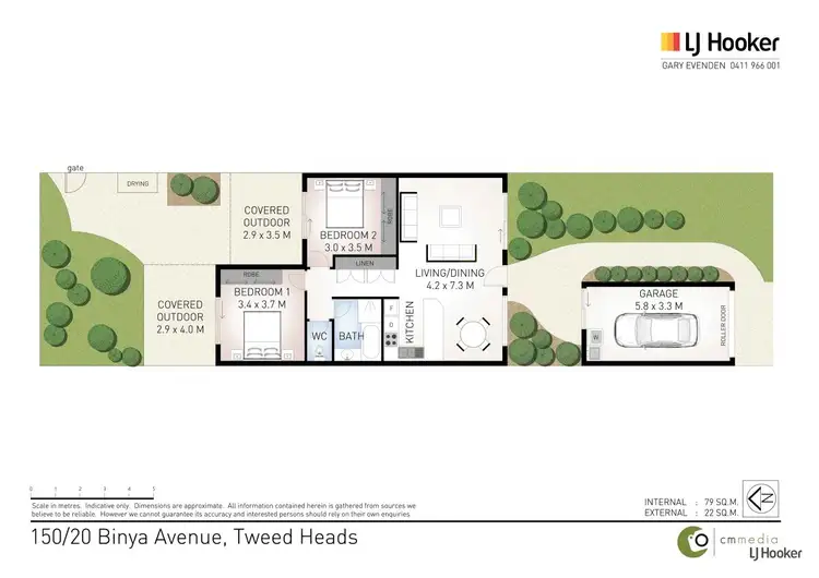Floorplan of Homely unit listing, 150/20 Binya Avenue, Tweed Heads NSW 2485