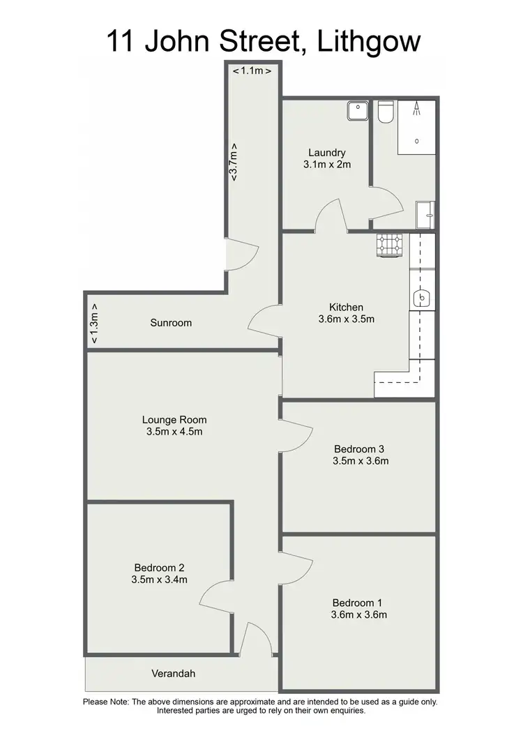 Floorplan of Homely house listing, 11 John Street, Lithgow NSW 2790