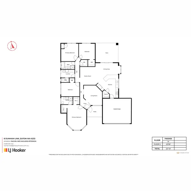 Floorplan of Homely house listing, 8 Dunham Link, Eaton WA 6232