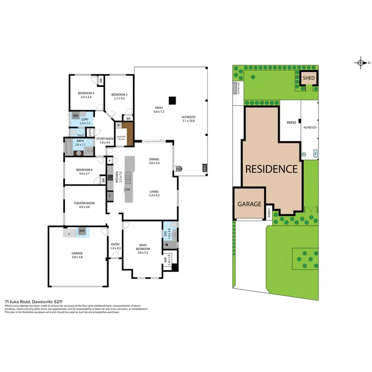 Floorplan of Homely house listing, 71 Iluka Road, Dawesville WA 6211
