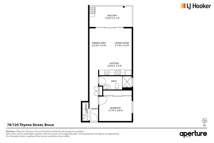 Floorplan of Homely unit listing, 78/120 Thynne Street, Bruce ACT 2617