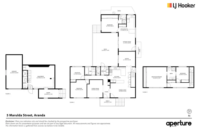 Floorplan of Homely house listing, 5 Marulda Street, Aranda ACT 2614