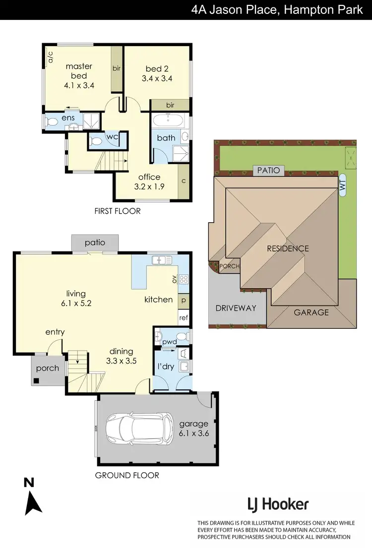 Floorplan of Homely unit listing, 4A Jason Place, Hampton Park VIC 3976