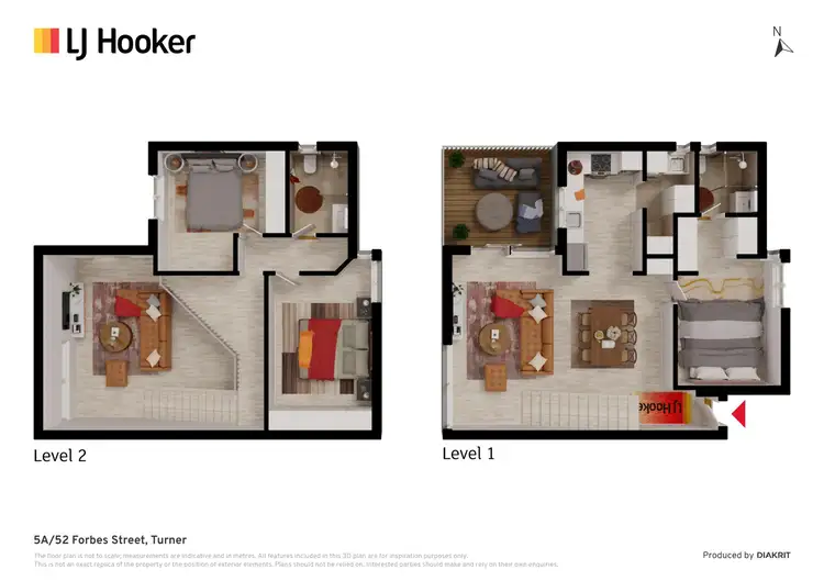 Floorplan of Homely unit listing, 5A/52 Forbes Street, Turner ACT 2612