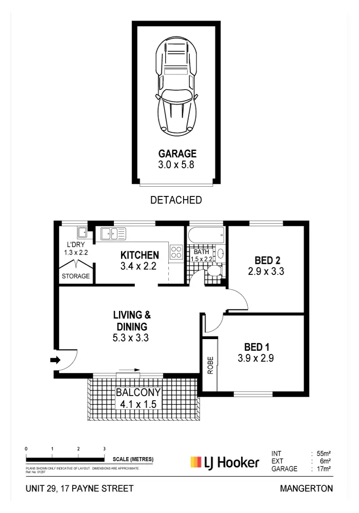 Floorplan of Homely unit listing, 29/17 Payne Street, Mangerton NSW 2500