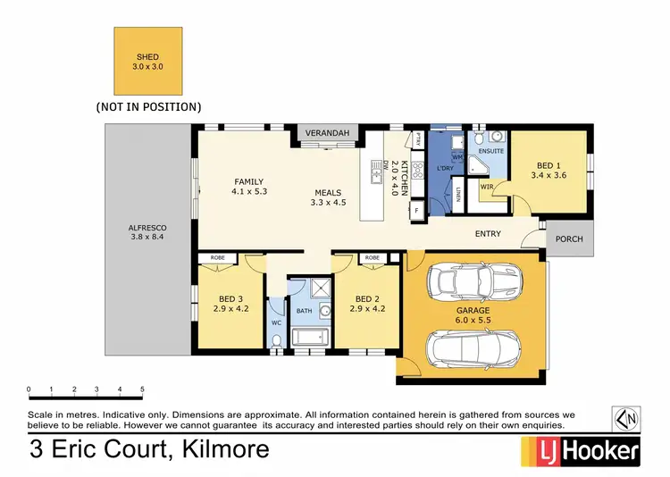 Floorplan of Homely house listing, 3 Eric Court, Kilmore VIC 3764