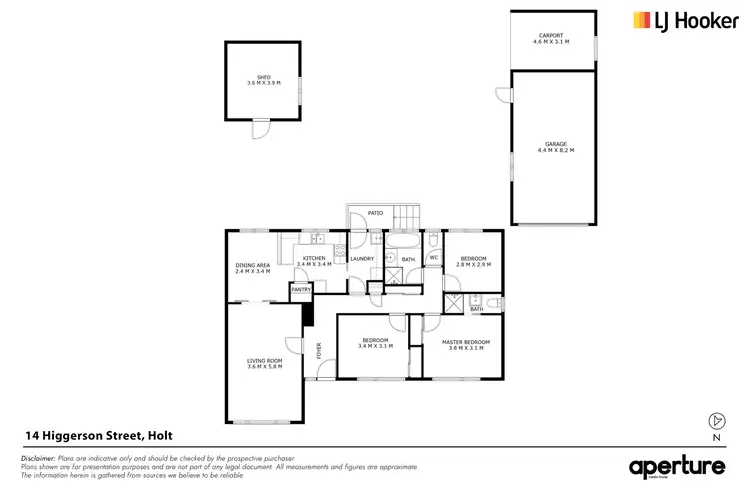 Floorplan of Homely house listing, 14 Higgerson Street, Holt ACT 2615