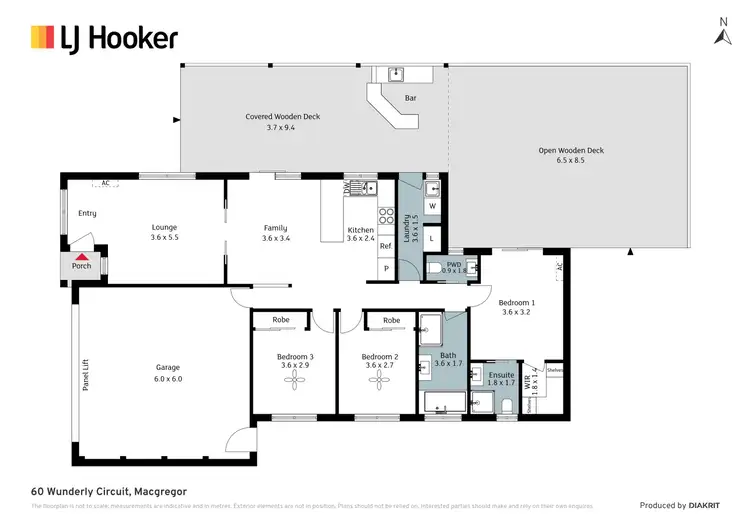 Floorplan of Homely house listing, 60 Wunderly Circuit, Macgregor ACT 2615