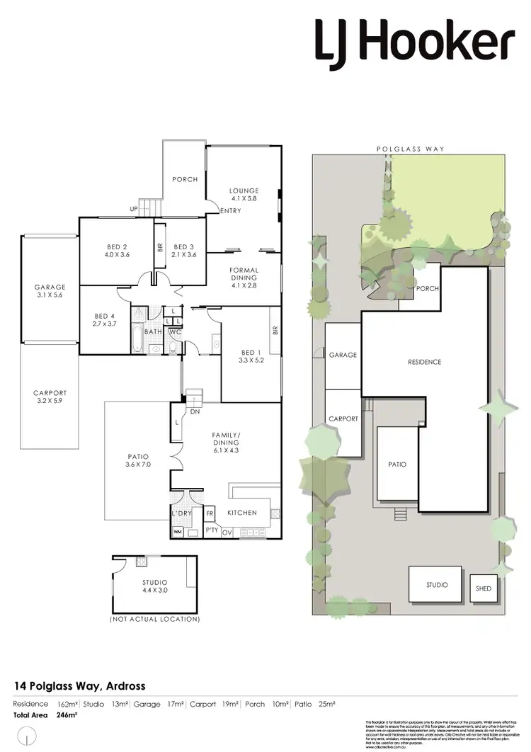 Floorplan of Homely house listing, 14 Polglass Way, Ardross WA 6153