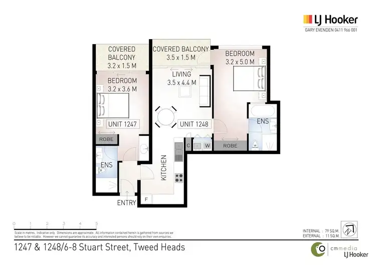 Floorplan of Homely apartment listing, 1247 & 1248/6-8 Stuart Street, Tweed Heads NSW 2485