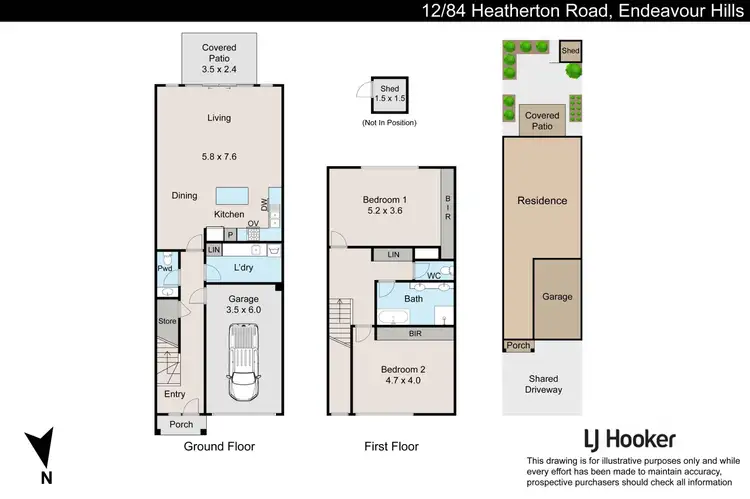Floorplan of Homely unit listing, 12/84 Heatherton Road, Endeavour Hills VIC 3802