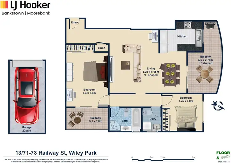 Floorplan of Homely unit listing, 13/71-73 Railway Parade, Wiley Park NSW 2195