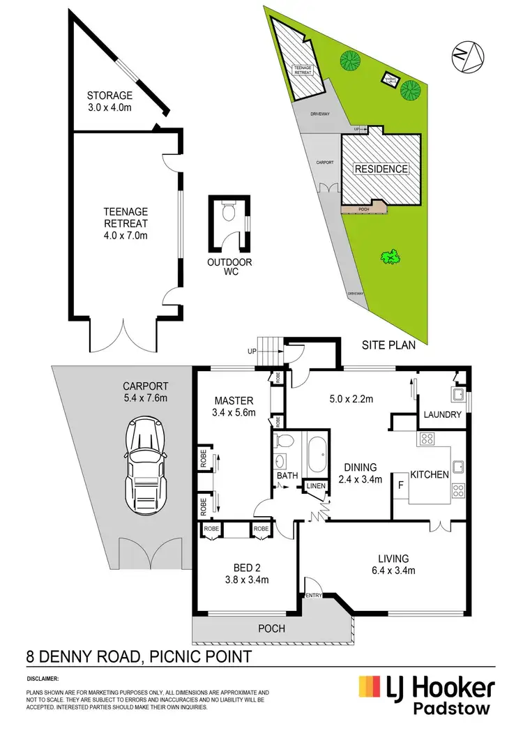Floorplan of Homely house listing, 8 Denny Road, Picnic Point NSW 2213