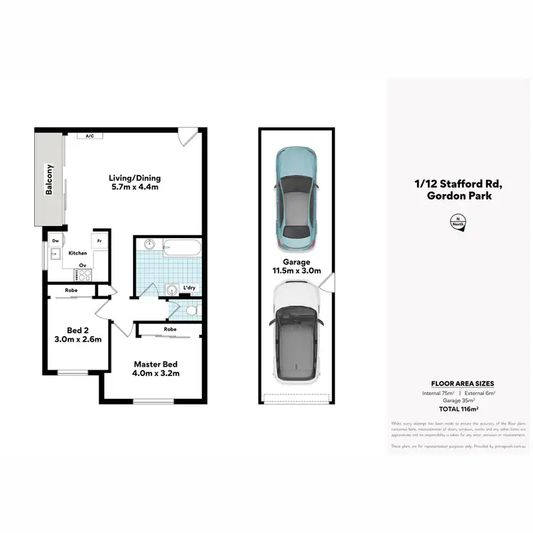Floorplan of Homely apartment listing, 1/12 Stafford Road, Gordon Park QLD 4031