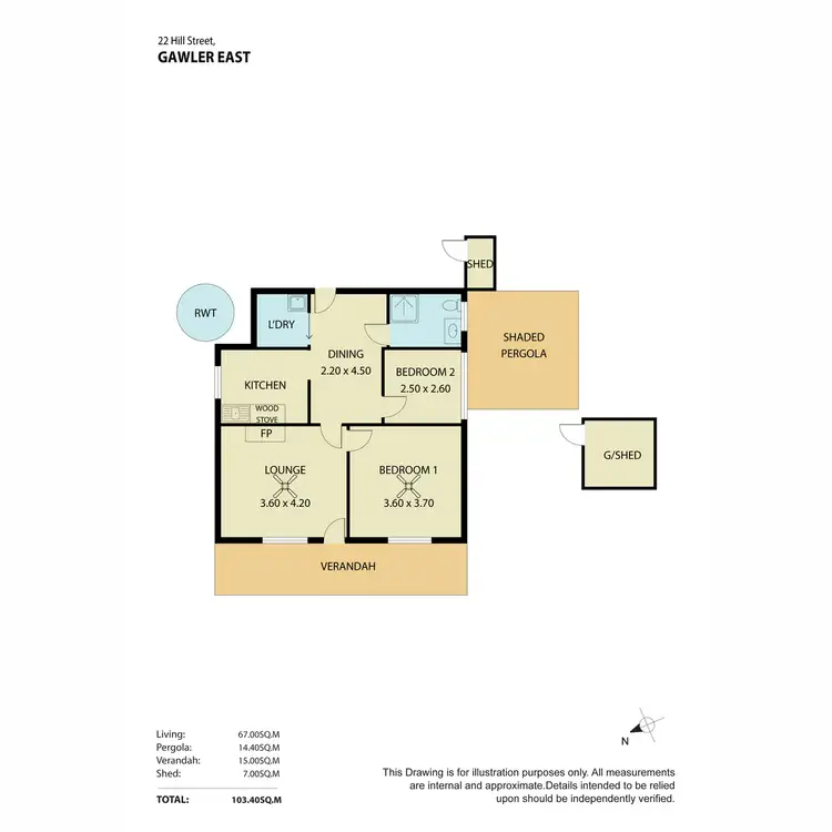 Floorplan of Homely house listing, 22 Hill Street, Gawler South SA 5118