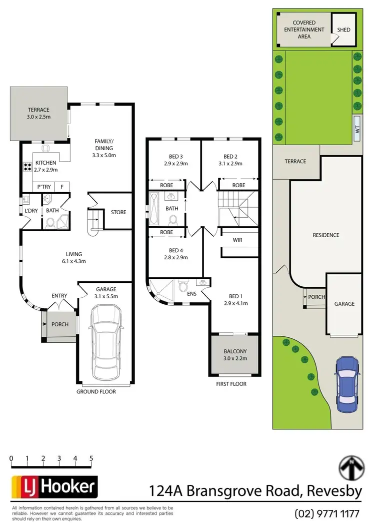 Floorplan of Homely semi-detached listing, 124A Bransgrove Road, Revesby NSW 2212