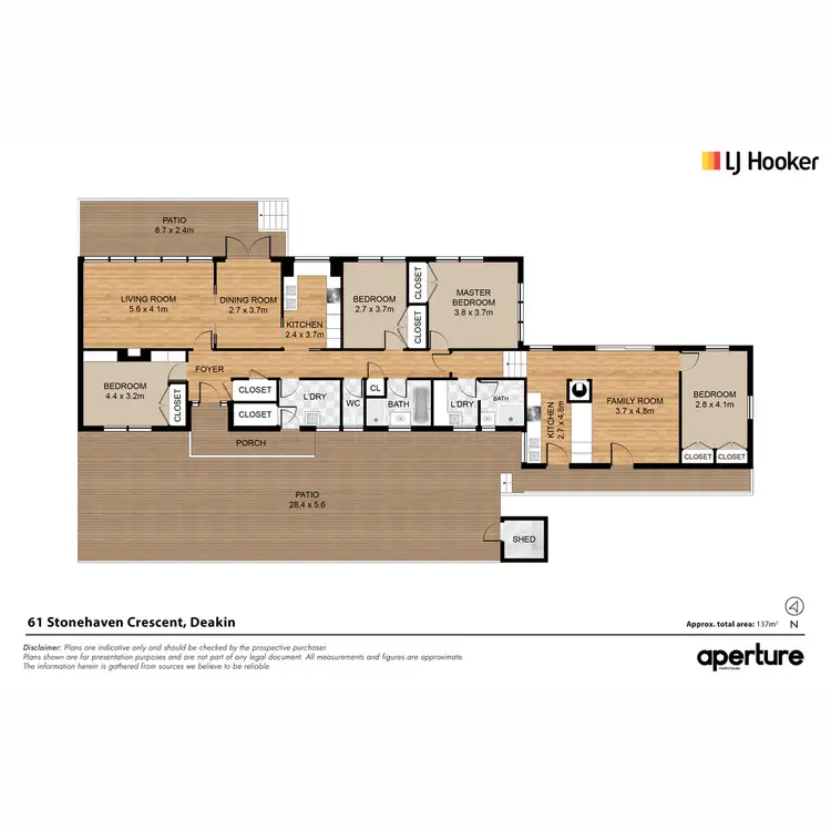 Floorplan of Homely house listing, 61 Stonehaven Crescent, Deakin ACT 2600