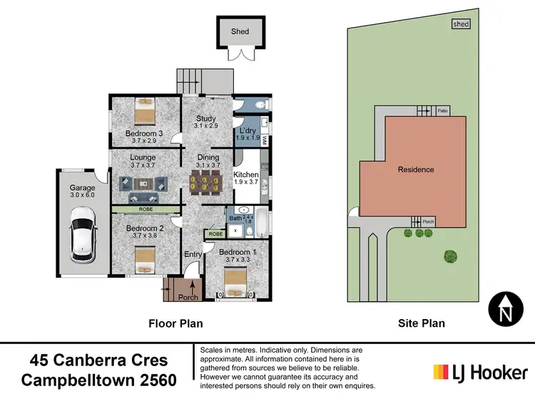 Floorplan of Homely house listing, 45 Canberra Crescent, Campbelltown NSW 2560