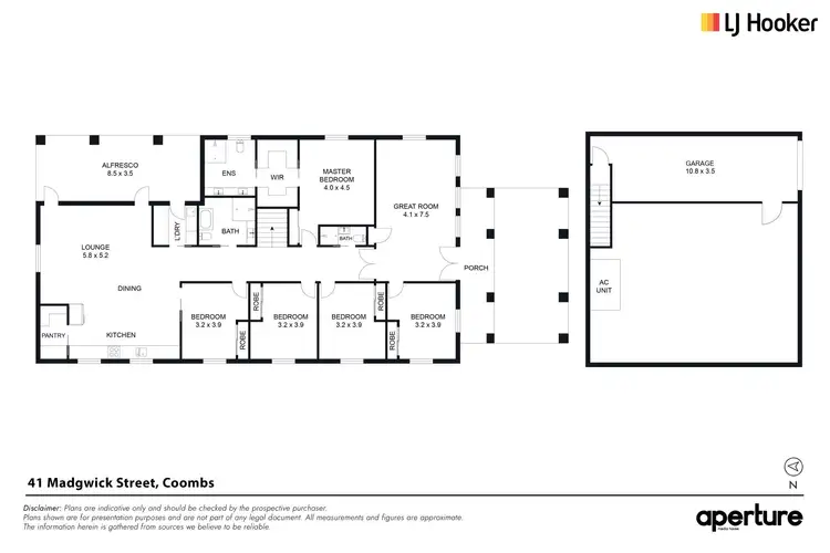 Floorplan of Homely house listing, 41 Madgwick Street, Coombs ACT 2611