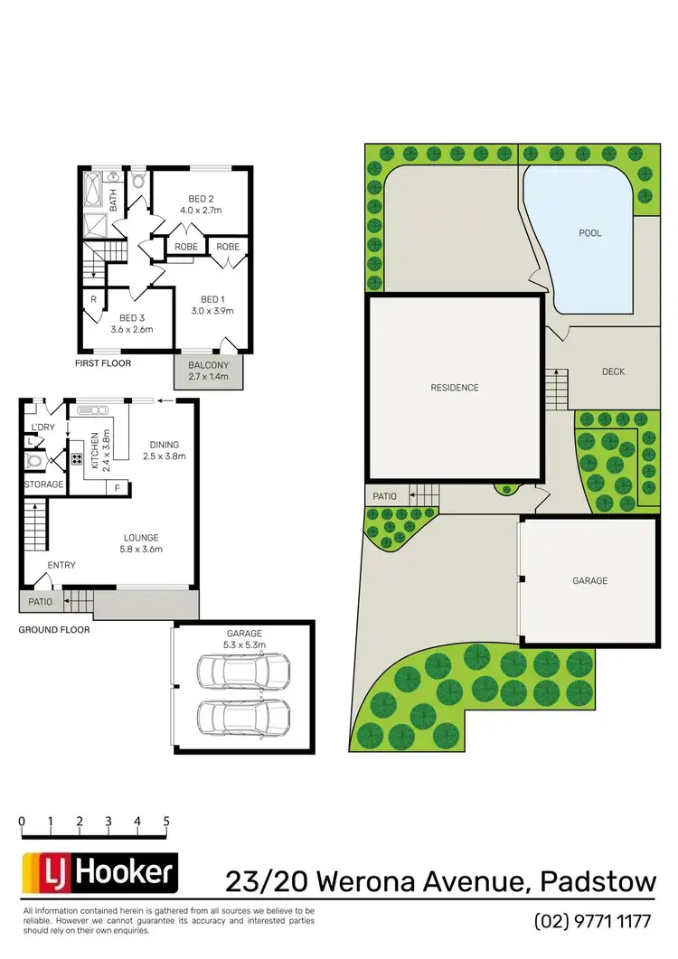 Floorplan of Homely townhouse listing, 23/20 Werona Avenue, Padstow NSW 2211
