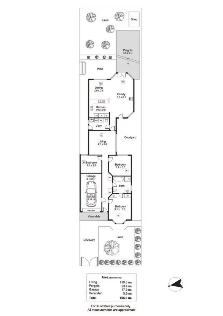 Floorplan of Homely house listing, 11A Ellerslie Street, Kensington Gardens SA 5068